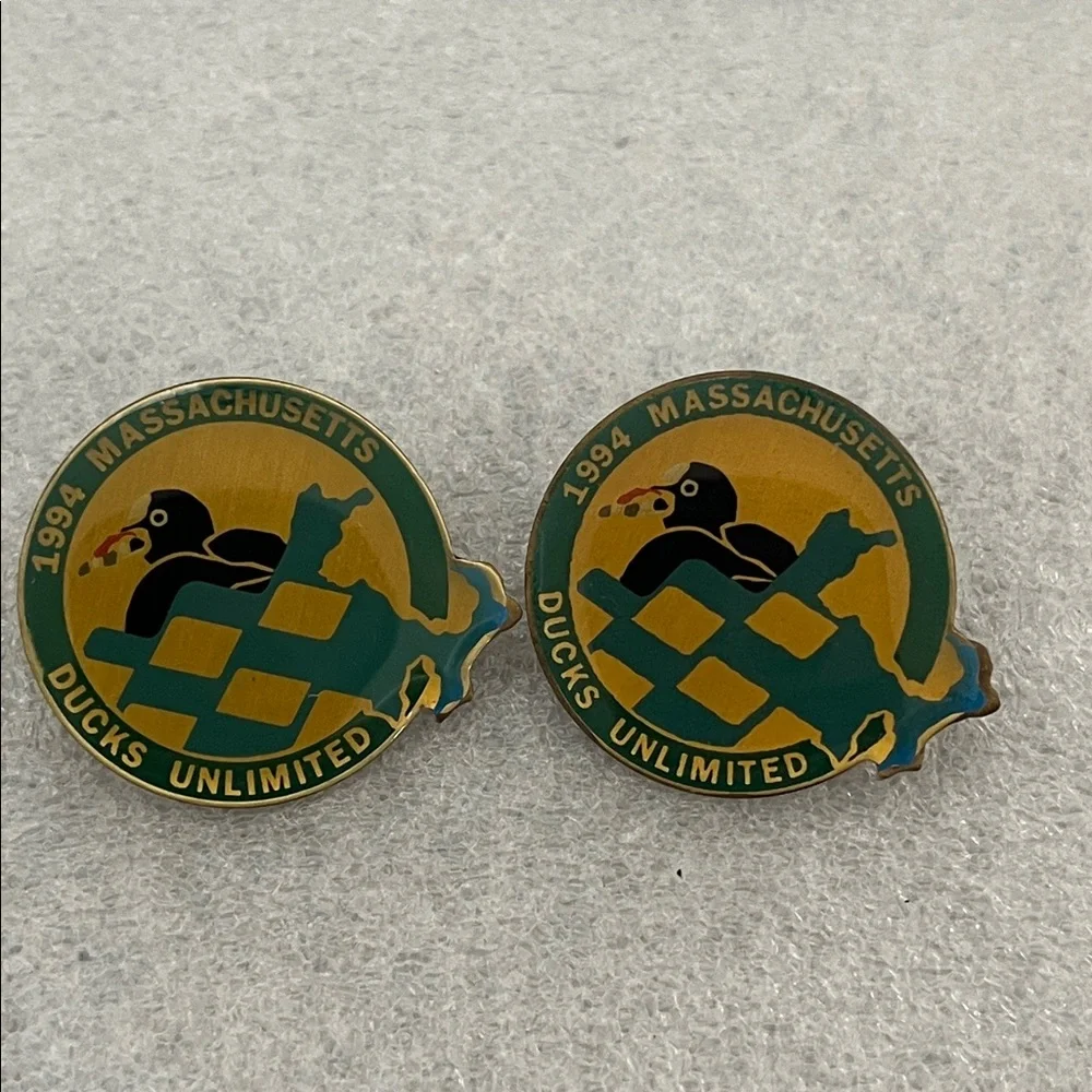 Vintage Ducks Unlimited Massachusetts Pin Lot 4  Lapel